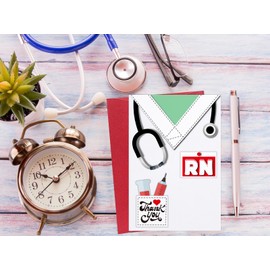 D24TIME Happy Nurses Week Cards - RN Thank You & Graduation Cards for Nurses Day - Appreciation Gifts for Healthcare Workers Doctors Medical Staff