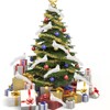 Artificial Birds Xmas Simulation Foam White Dove Decoration Xmas Tree