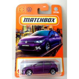 MATCHBOX  1/64 VW VOLKSWAGEN 2021 GOLF GTE DIECAST CAR PURPLE  2023 NEW NIP