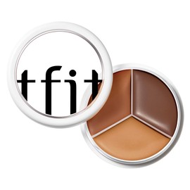 TFIT Cover Up Pro Concealer - Triple Paleta, Cobertura Completa y a Prueba de Arrugas, Tipo Bálsamo, Corrector Coreano Para Orejas, Enrojecimiento e  