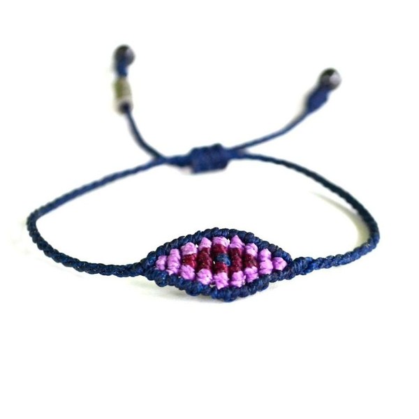 Evil Eye Bracelet for Men and Women in Navy and