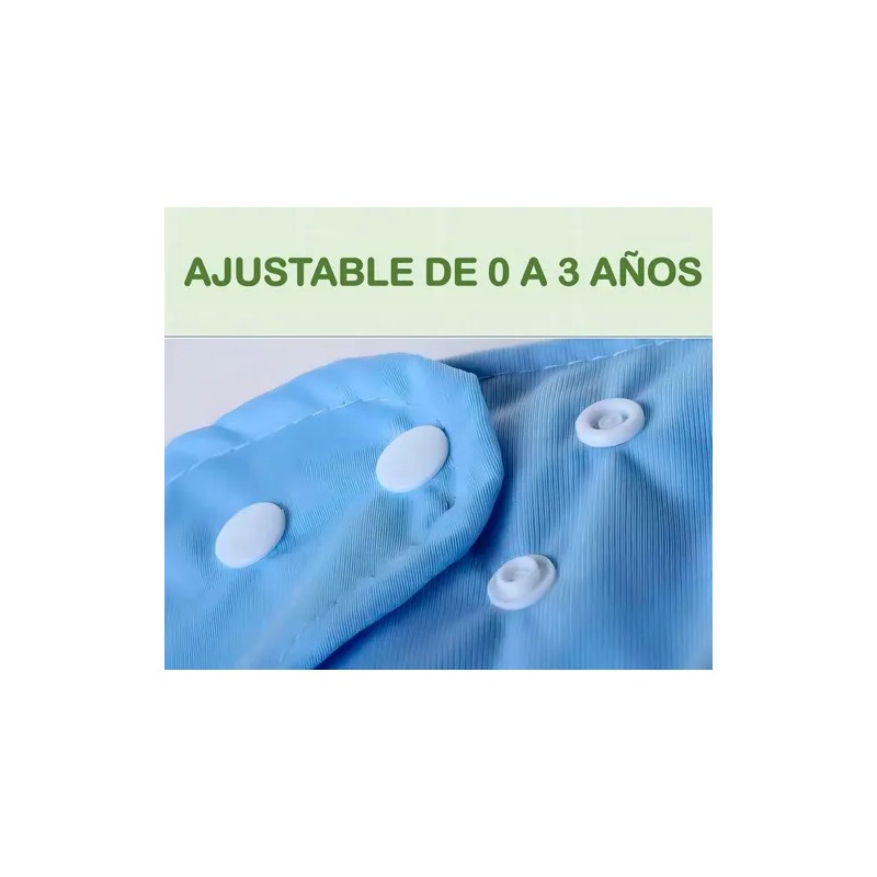 Pañales Ecológicos Reutilizables Pack 6 6 Insertos Bluelander Ajustables