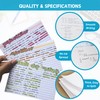 Index White Blank Flash Cards for Revision 150 pcs (7.5x12.5cm)