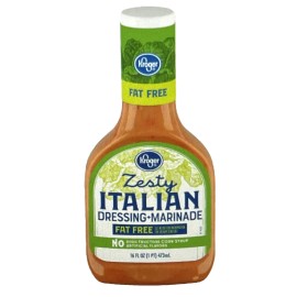 Kroger Zesty Fat Free Italian Salad Dressing & Dip 16 oz