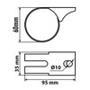 TRUCK DUCK® Universal Stainless Steel Clamp 60 mm for Truck