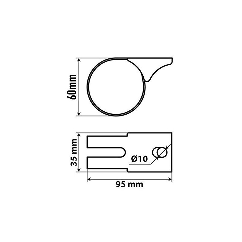 TRUCK DUCK® Universal Stainless Steel Clamp 60 mm for Truck