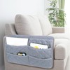NiCoLa Armrest Covers for Sofa, Grey Chair Arm Covers, Washable