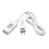 Elpa W-S1010B(W) Extension Cord with Switch Outlet 3.3 ft (1