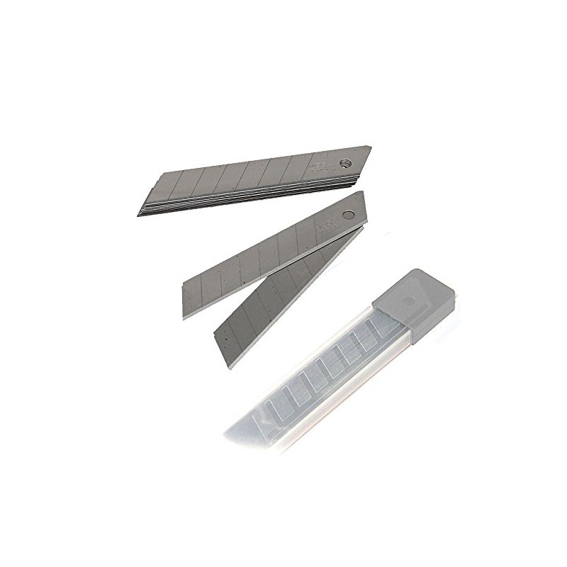 Wideskall® 10 Pcs Snap Off 18mm 4" Cutter Utility Knife