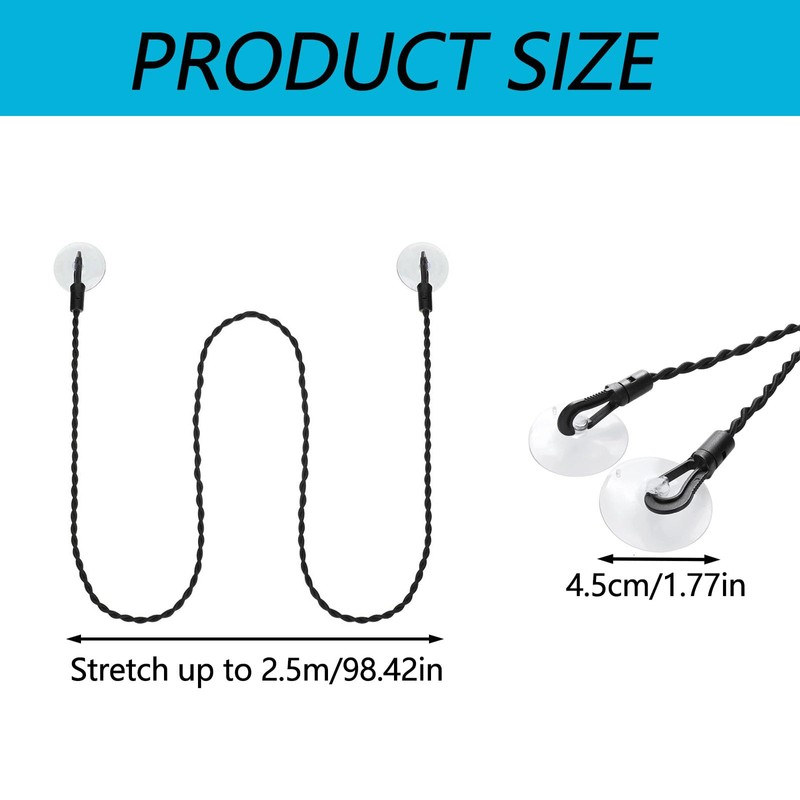 Portable Travel Clothes Washing Line Clothesline Extendable Elastic Clothesline Cup