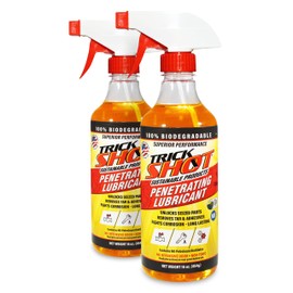 Non-Toxic Penetrating Oil | Eco-Friendly, Non-Flammable, Food Grade & Biodegradable | Rust Inhibitor | 3-in-1 Lubricant, Penetrating Oil, and Degreaser by Trick Shot® USA Made | 16 oz (2-Pack)