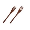 Rattan Gei TOUGEI Obi Table Forks Wood Natural Wood Forks
