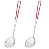 2PCS Stainless Steel Wire Skimmer Spoon Strainer Spider Skimmer Spoons