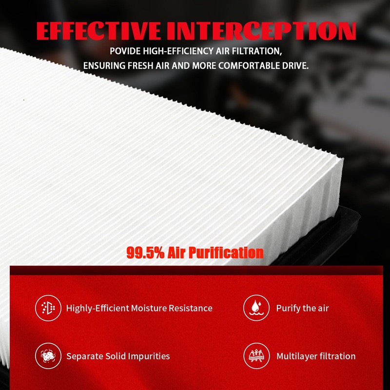 YxpBrake Cabin Air Filter, CF8392A Replacement for Chevy Impala 2000-2013,