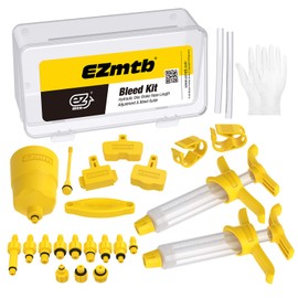 Lixada Brake Bleed Kit Bicycle Hydraulic Disc Brake Oil Bleeding Tool Mountain Bike Mineral Oil Hydraulic Disc Brake MTB Repair Tools-Yellow