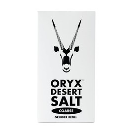 Oryx Desert Coarse Salt Refill Box - Coarse Kosher Mineral Salt Crystals, Alternative to Sea Salt, Himalayan & Rock Salt- Naturally Organic Gourmet Seasoning - Kalahari Desert Salt, Pack of 6