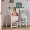 BOLUO White Kids Desk and Chair Set for 6-12 Year
