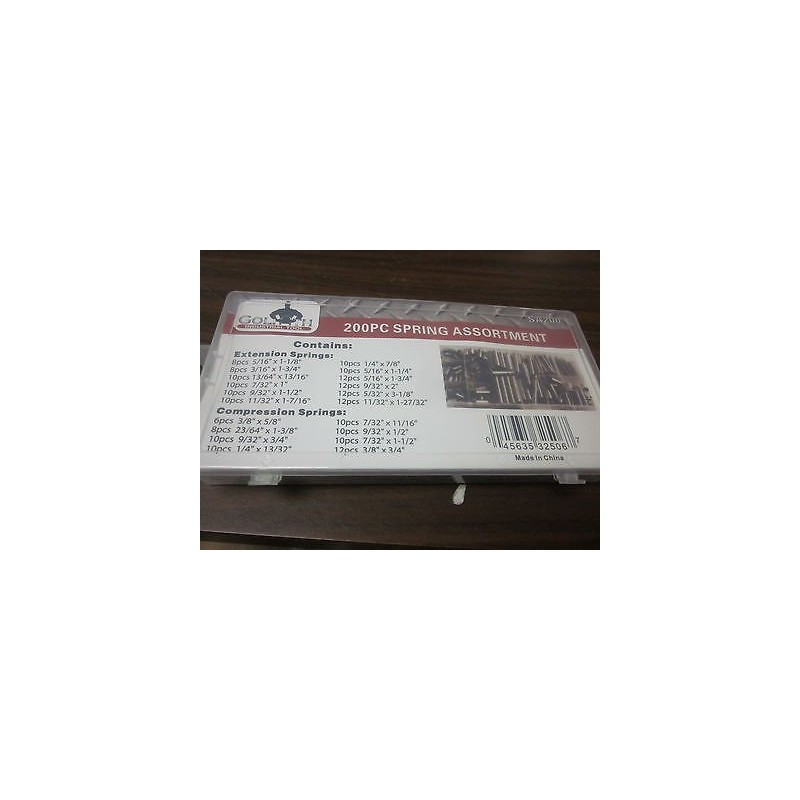 200PC G INDUSTRIAL SPRING ASSORTMENT CARB CARBURETOR EXTENSION COMPRESSION SA200