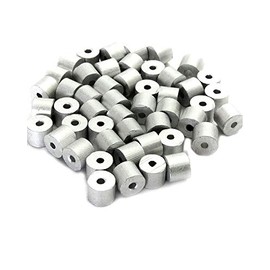 Aluminum Swage Stop for 1/8" Wire Rope Cable - Aluminum Cable Stop Sleeve for 1/8 Inch Wire Rope Swage Clip Aluminum Cable Crimp Sleeves Cable Stops 1/8" Aluminum Swage Sleeves (200)