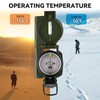 Military Compass, with Sighting Lines, Impact Resistant & Waterproof Compass