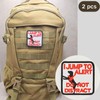 2 pcs I jump to alert Embroidered Patch with Hook