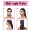 Leeven 2 Pieces Shower Cap for Women Dreadlock Cap Wide