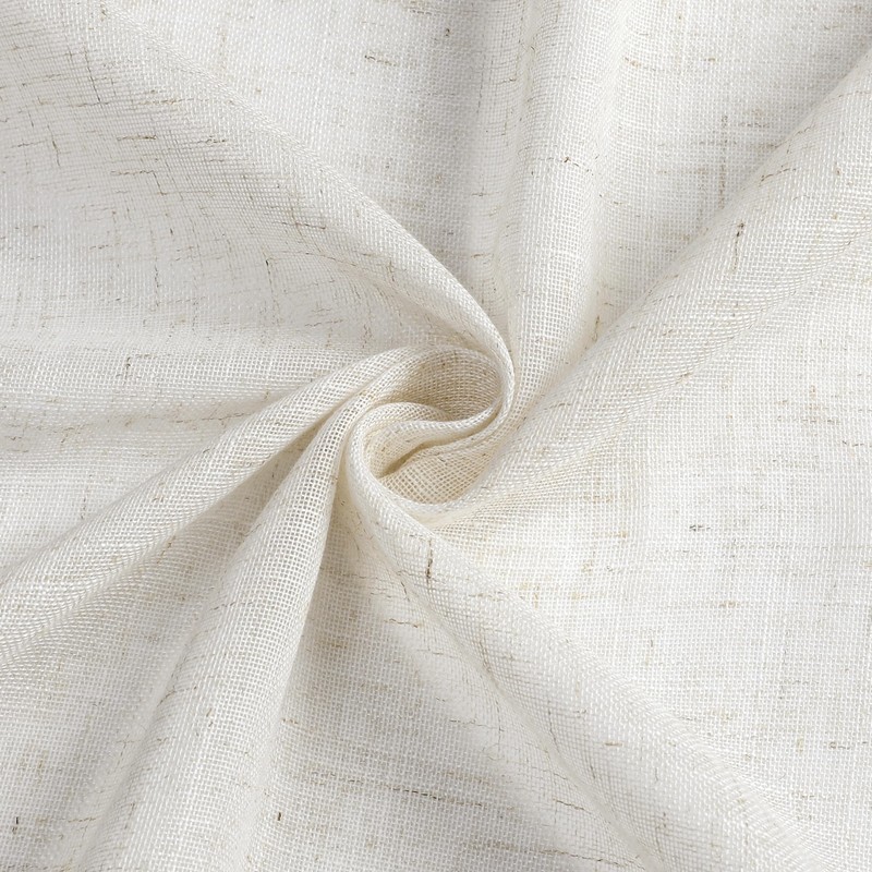 WEST LAKE 72 Inch Natural Pinch Pleated Sheer Curtain Panels