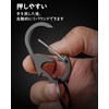 TISUR Keychain, Titanium Carabiner, Small, Bottle Opener Key Ring, Never