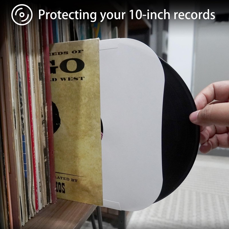 20 Pack 10 Inch Vinyl Record Inner Sleeves Heavy White