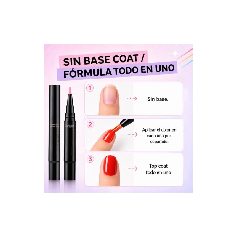 Pinceles para Uñas, Gel para Uñas, Requires lamp curing 6