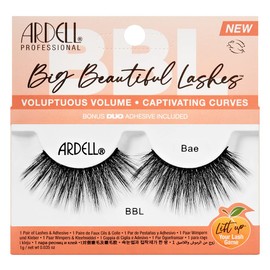 Ardell BBL Big Beautiful Lashes 966 Bae, with DUO Clear Adhesive, 1 pack