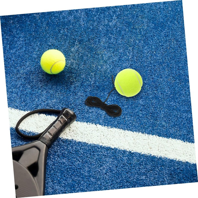 KOMBIUDA Beginner Tennis Practice Ball String Set 2pcs Elastic Rope