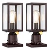 Dusk to Dawn Outdoor Post Lights with Pier Mount Base