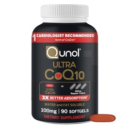 Qunol Ultra CoQ10 100mg Softgels- 3x Better Absorption, Antioxidant for Heart Health & Energy Production, Coenzyme Q10 Vitamins and Supplements, 3 Mon