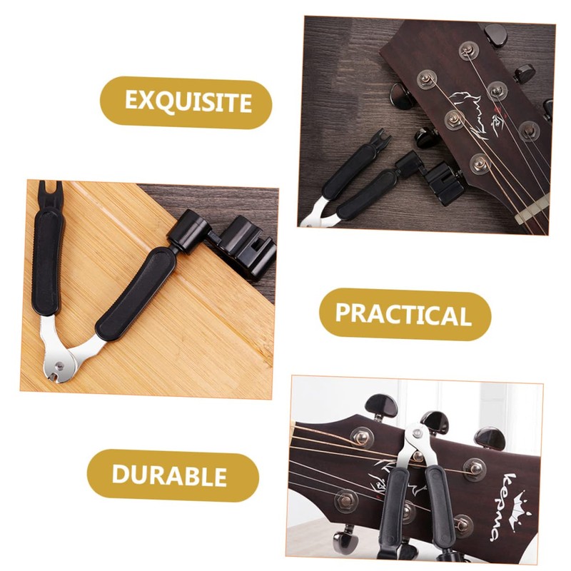 Totority Acoustic Guitar String Change Tool String Winder Cutters Bridge