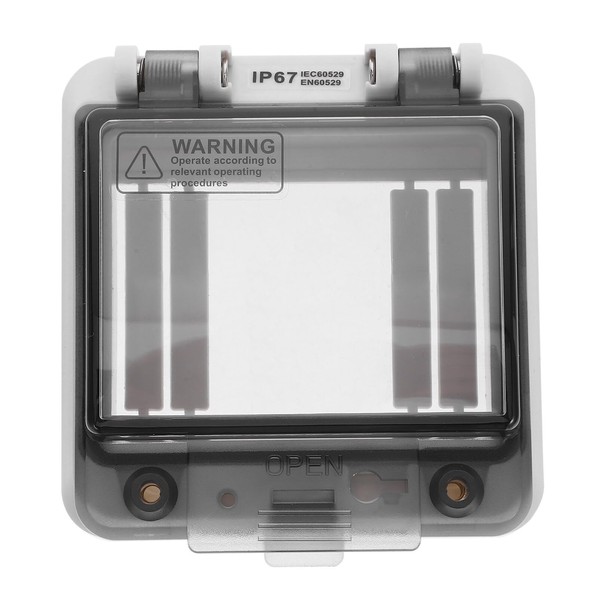 Gatuida 4 Way Power Distribution Box Waterproof Circuit Breaker Cover