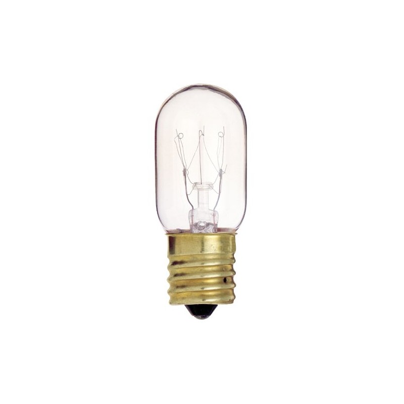 Satco S4722 130V Intermediate Base 15-Watt T7 Light Bulb, Clear