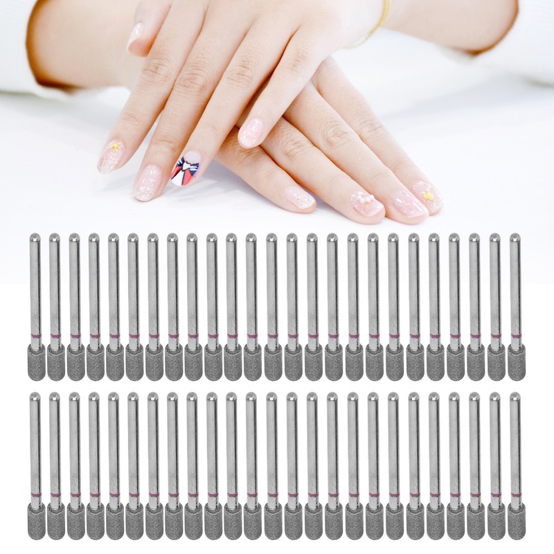 50pcs Carborundum Nail Drill Bits Remove Dead Skin Universal Nail