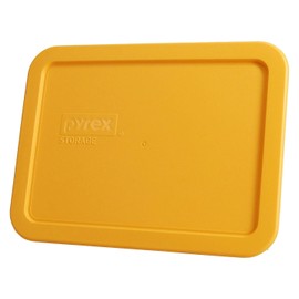 Pyrex 7210-PC (3-Cup) Lemon Drop Yellow Lid (4-Pack) - Made in USA