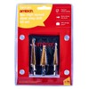 Amtech F0785 3 Piece high Speed Steel Step Drill Set