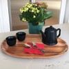 Woodard & Charles 18-Inch Oval Tray, Extra Large, Natural Acacia