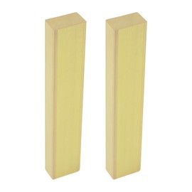 Briny River 2pcs Electric Bass Brass Nut Blank 56x6x10mm for Electric Basses Building Projects