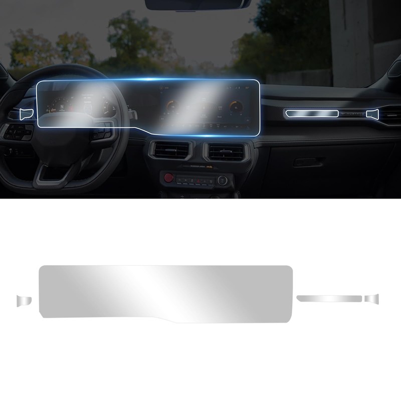 KUNGKIC For Ford Mustang 2024 2025 Screen Protector Center Console