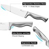 Kangdelun 15 PCS Kitchen Knife Set with Non-Slip Handle, Ultra