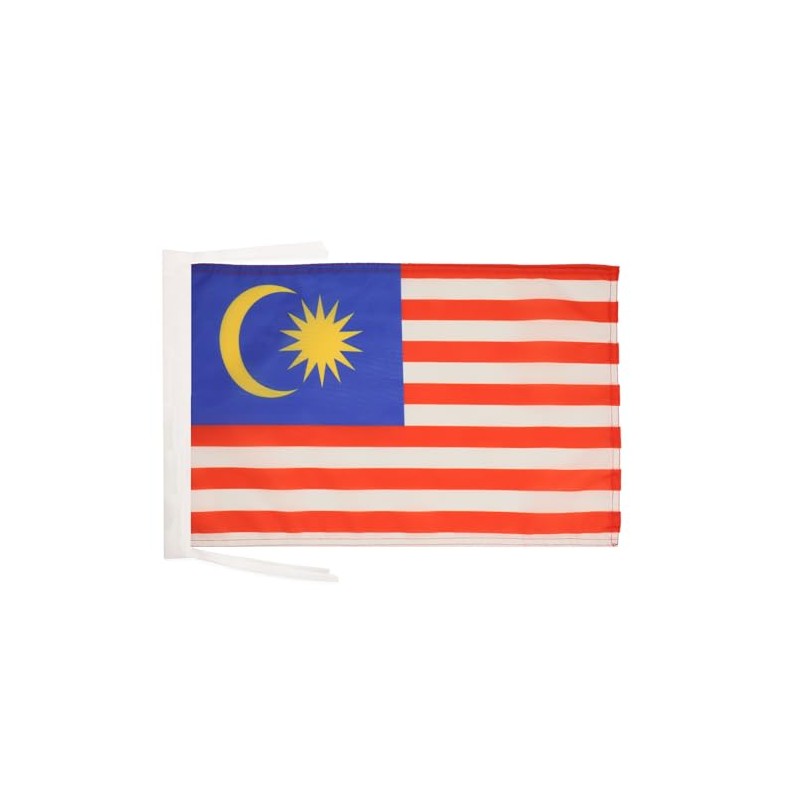 Malaysia Flag 18'' x 12'' cords - Malaysian SMALL flags