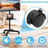 4 PCS 2 Inch TV Stand Wheels, M8 Swivel Caster