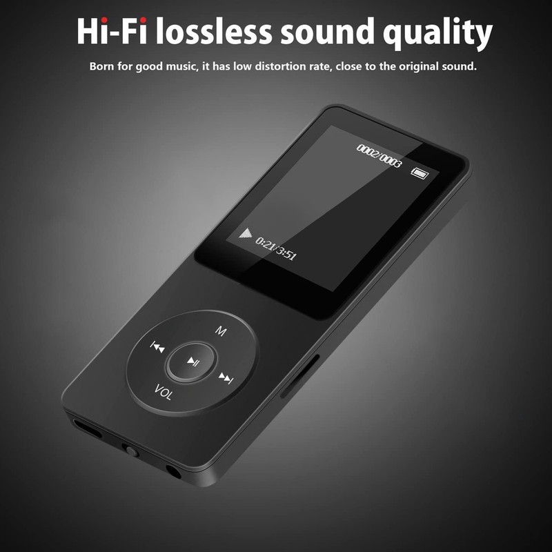 MP3 MP4 Player Bluetooth 5.0 Ultra Thin Digital LCD 1.77