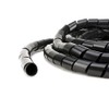 Secure 1/4 Inch Black Polyethylene Spiral Wrap - 50 Feet