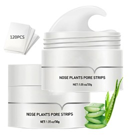 Crema para Remover Puntos Negros, 2PCS Agente Mudanzas Nariz Limpieza Poro Eliminación Pelar Apagado Nariz Blanco 120pcs