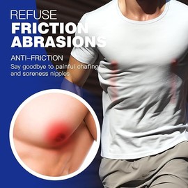 CISOOTI 50 Pairs Mens Sports Nipple Cover, Hide Nipple Cover, Nipple Patches, Nipple Guard, Nipple Tape, Anti-Friction Guard for Nipple Anti-Chafing and Runners Anti-Chafing - White